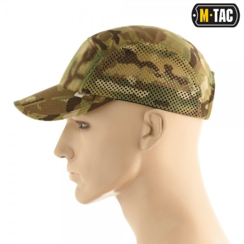 M-TAC БЕЙСБОЛКА ТАКТИЧНА 5-ПАНЕЛЬНА З СІТКОЮ MULTICAM