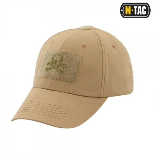 M-TAC БЕЙСБОЛКА ТАКТИЧНА FLEX РІП-СТОП PIRATE SKULL KHAKI
