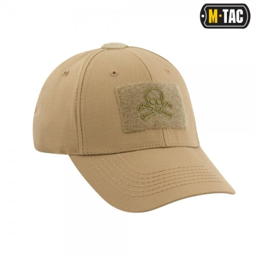 M-TAC БЕЙСБОЛКА ТАКТИЧНА FLEX РІП-СТОП PIRATE SKULL KHAKI