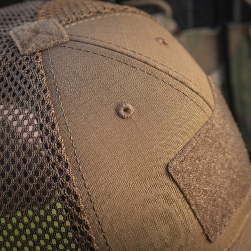 M-TAC БЕЙСБОЛКА ТАКТИЧНА З СІТКОЮ ELITE FLEX COYOTE BROWN