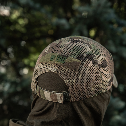 M-TAC БЕЙСБОЛКА ТАКТИЧЕСКАЯ С СЕТКОЙ ТРОЙКА NYCO EXTREME MULTICAM