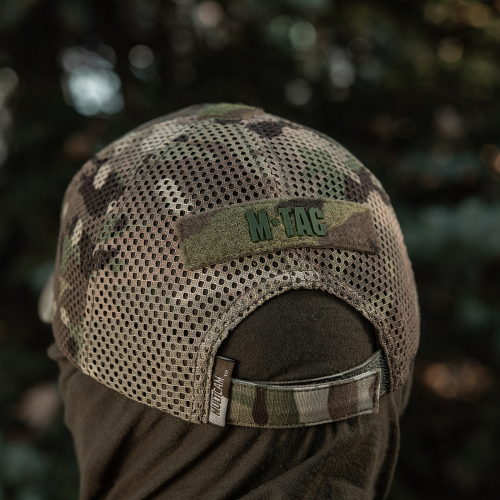 M-TAC БЕЙСБОЛКА ТАКТИЧЕСКАЯ С СЕТКОЙ ТРОЙКА NYCO EXTREME MULTICAM