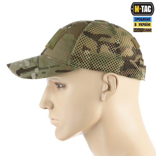 M-TAC БЕЙСБОЛКА ТАКТИЧЕСКАЯ С СЕТКОЙ ТРОЙКА NYCO EXTREME MULTICAM