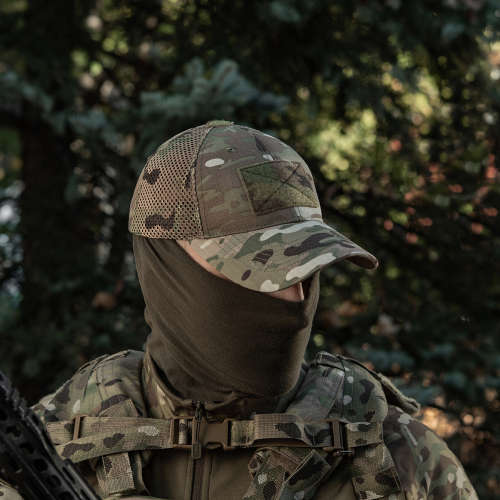 M-TAC БЕЙСБОЛКА ТАКТИЧЕСКАЯ С СЕТКОЙ ТРОЙКА NYCO EXTREME MULTICAM
