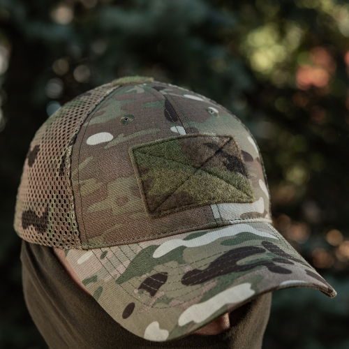 M-TAC БЕЙСБОЛКА ТАКТИЧЕСКАЯ С СЕТКОЙ ТРОЙКА NYCO EXTREME MULTICAM