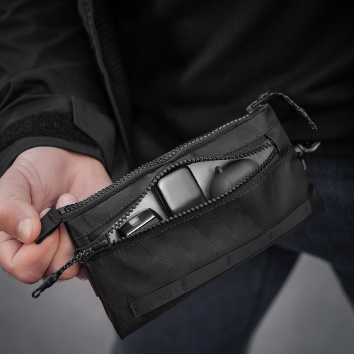 M-TAC ГАМАНЕЦЬ ГОРИЗОНТАЛЬНИЙ З КАРАБІНОМ X-PAC ELITE BLACK