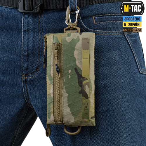M-TAC ГАМАНЕЦЬ ГОРИЗОНТАЛЬНИЙ З КАРАБІНОМ X-PAC ELITE MULTICAM