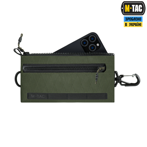 M-TAC КОШЕЛЕК С ГОРИЗОНТАЛЬНЫЙ С КАРАБИНОМ X-PAC ELITE RANGER GREEN