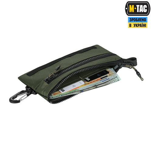 M-TAC КОШЕЛЕК С ГОРИЗОНТАЛЬНЫЙ С КАРАБИНОМ X-PAC ELITE RANGER GREEN