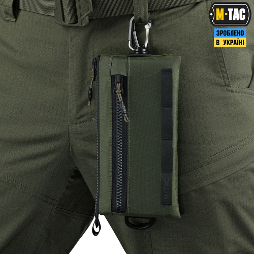 M-TAC КОШЕЛЕК С ГОРИЗОНТАЛЬНЫЙ С КАРАБИНОМ X-PAC ELITE RANGER GREEN