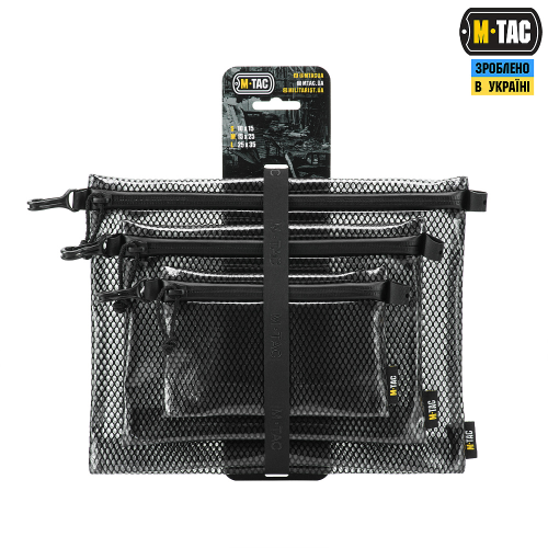 M-TAC КОМПЛЕКТ ОРГАНАЙЗЕРІВ ZIP POCKET SET ELITE BLACK