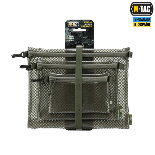 M-TAC КОМПЛЕКТ ОРГАНАЙЗЕРІВ ZIP POCKET SET ELITE RANGER GREEN