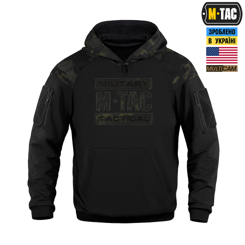 M-TAC КОФТА HOODIE COMBAT BLACK EDITION BLACK MULTICAM