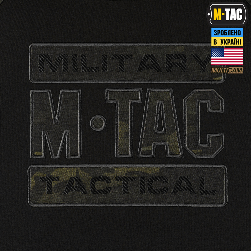M-TAC КОФТА HOODIE COMBAT BLACK EDITION BLACK MULTICAM