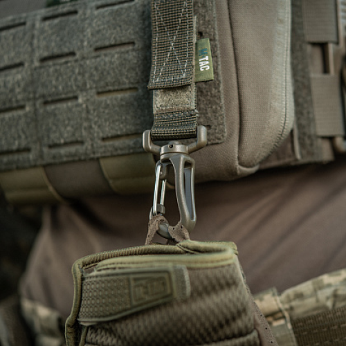 M-TAC КРІПЛЕННЯ З КАРАБІНОМ RANGER GREEN