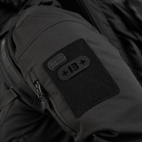 M-TAC НАШИВКА ГРУПА КРОВІ +B+ НАСКРІЗНА LASER CUT BLACK