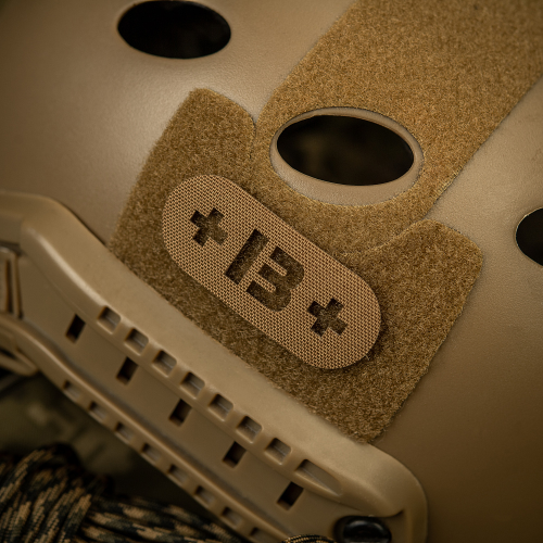 M-TAC НАШИВКА ГРУПА КРОВІ +B+ НАСКРІЗНА LASER CUT COYOTE