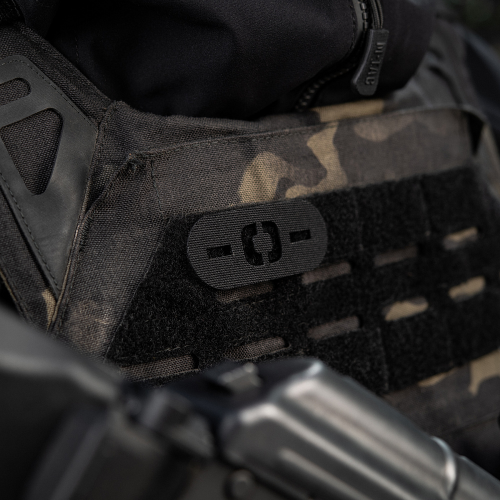 M-TAC НАШИВКА ГРУПА КРОВІ -0- НАСКРІЗНА LASER CUT BLACK