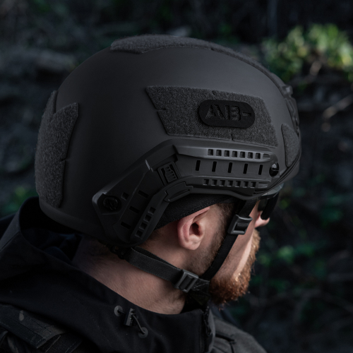 M-TAC НАШИВКА ГРУППА КРОВИ AB- СКВОЗНАЯ LASER CUT BLACK