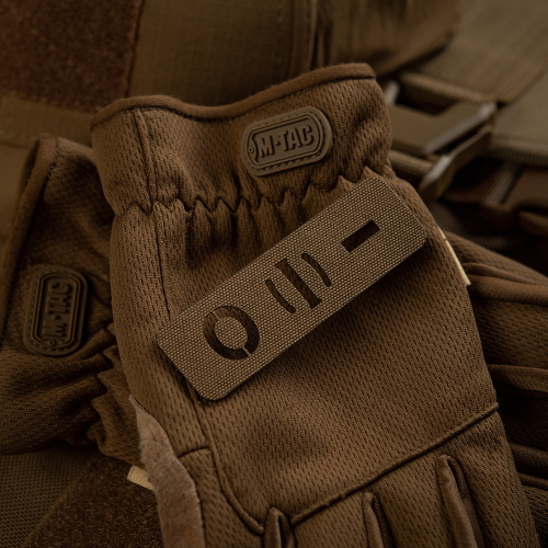 M-TAC НАШИВКА ГРУППА КРОВИ O (I) - СКВОЗНАЯ LASER CUT 25Х80 COYOTE