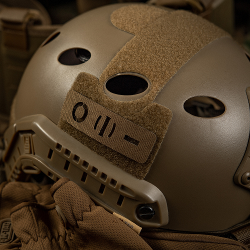 M-TAC НАШИВКА ГРУППА КРОВИ O (I) - СКВОЗНАЯ LASER CUT 25Х80 COYOTE