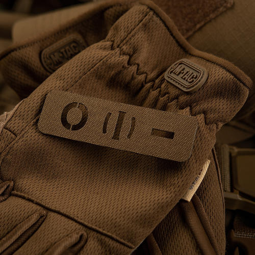 M-TAC НАШИВКА ГРУППА КРОВИ O (I) - СКВОЗНАЯ LASER CUT 25Х80 COYOTE