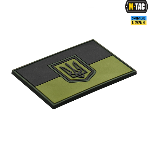M-TAC НАШИВКА ФЛАГ УКРАИНЫ БОЛЬШОЙ PVC OLIVE