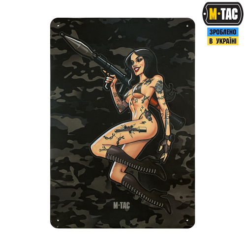 M-TAC ПАНЕЛЬ ДЛЯ НАШИВОК TACTICAL GIRL RPG 900X1300 BLACK MC