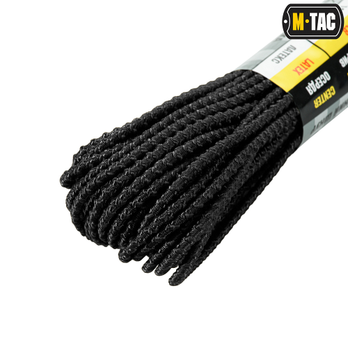 M-TAC ПАРАКОРД SHOCK-CORD 3MM DRAGON SKIN BLACK 15М