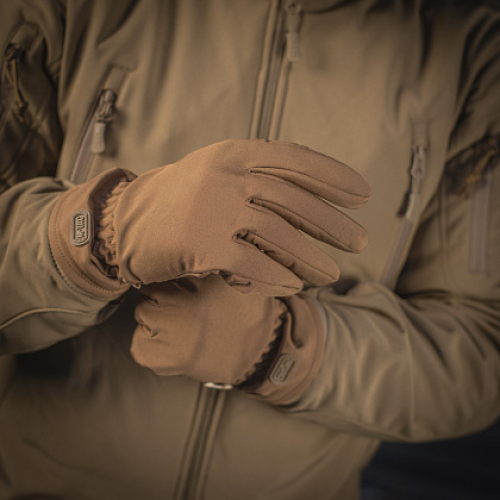 M-TAC ПЕРЧАТКИ ДЕМИСЕЗОННЫЕ SOFT SHELL COYOTE