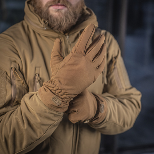 M-TAC ПЕРЧАТКИ ДЕМИСЕЗОННЫЕ SOFT SHELL COYOTE