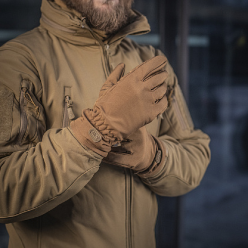 M-TAC ПЕРЧАТКИ ДЕМИСЕЗОННЫЕ SOFT SHELL COYOTE