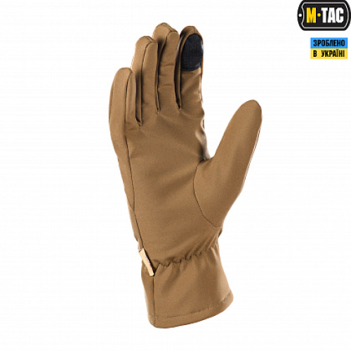 M-TAC ПЕРЧАТКИ ДЕМИСЕЗОННЫЕ SOFT SHELL COYOTE