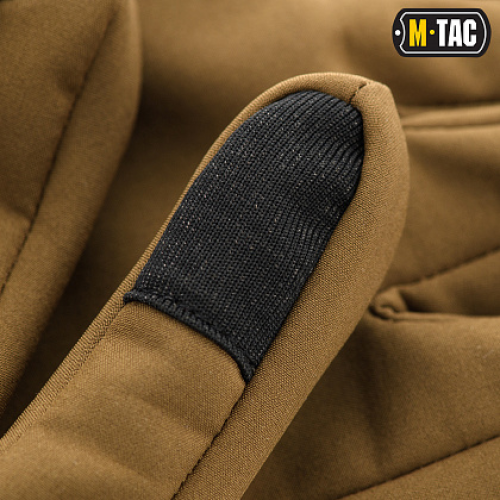 M-TAC ПЕРЧАТКИ ДЕМИСЕЗОННЫЕ SOFT SHELL COYOTE