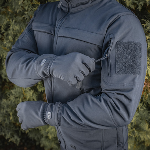 M-TAC РУКАВИЧКИ ДЕМІСЕЗОННІ SOFT SHELL DARK NAVY BLUE