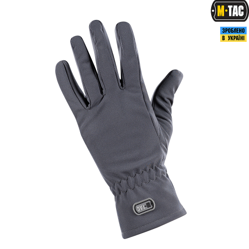 M-TAC РУКАВИЧКИ ДЕМІСЕЗОННІ SOFT SHELL GREY