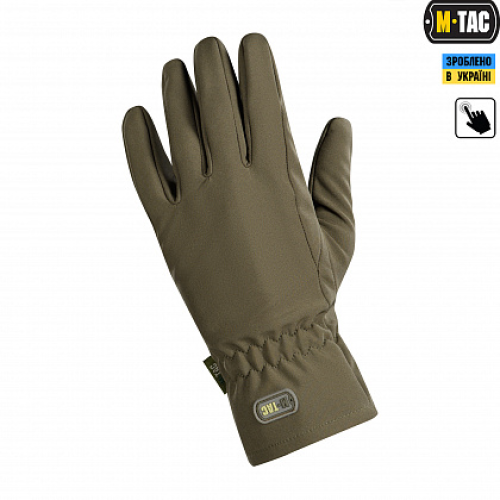 M-TAC ПЕРЧАТКИ ДЕМИСЕЗОННЫЕ SOFT SHELL OLIVE