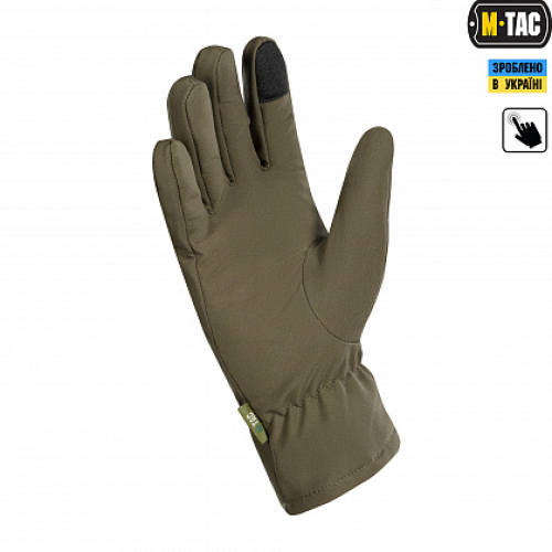 M-TAC ПЕРЧАТКИ ДЕМИСЕЗОННЫЕ SOFT SHELL OLIVE