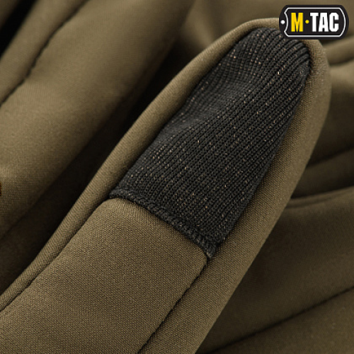 M-TAC ПЕРЧАТКИ ДЕМИСЕЗОННЫЕ SOFT SHELL OLIVE