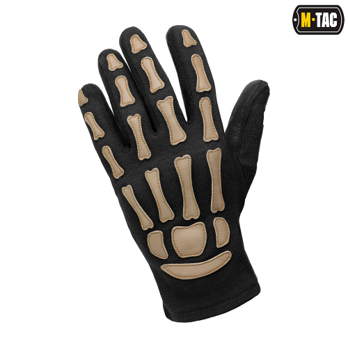 M-TAC ПЕРЧАТКИ SKELETON NOMEX BLACK/COYOTE