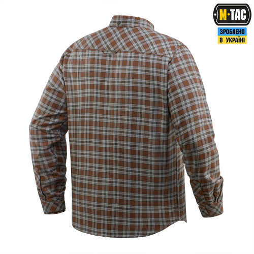 M-TAC СОРОЧКА LUMBERJACK COTTON SHIRT BROWN/GREY