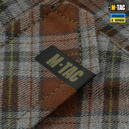 M-TAC СОРОЧКА LUMBERJACK COTTON SHIRT BROWN/GREY