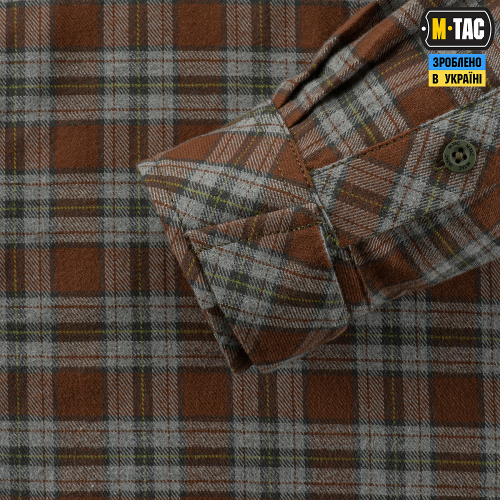 M-TAC СОРОЧКА LUMBERJACK COTTON SHIRT BROWN/GREY