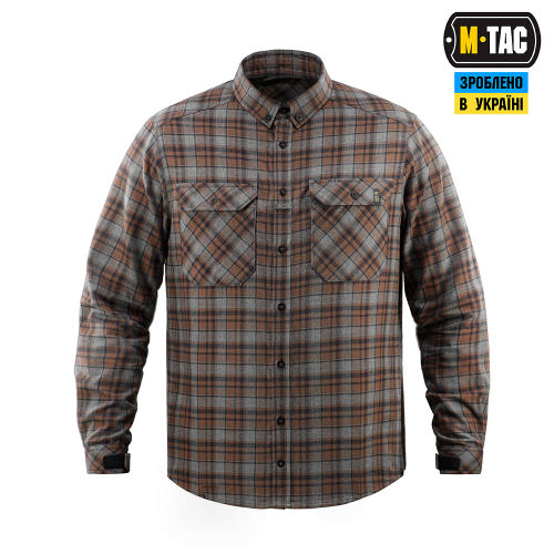 M-TAC СОРОЧКА LUMBERJACK MERINO COLD WEATHER GRAY/BROWN