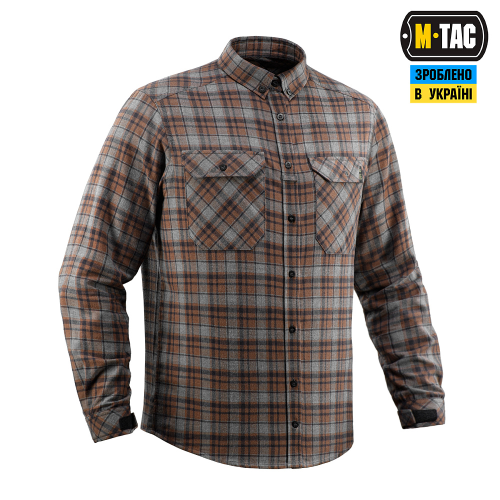 M-TAC СОРОЧКА LUMBERJACK MERINO COLD WEATHER GRAY/BROWN