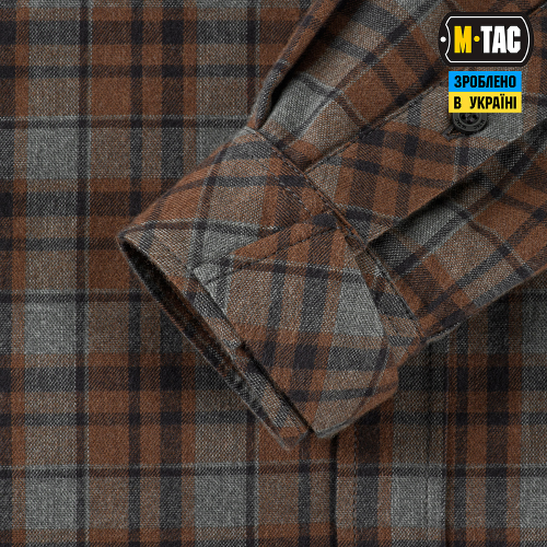 M-TAC СОРОЧКА LUMBERJACK MERINO COLD WEATHER GRAY/BROWN