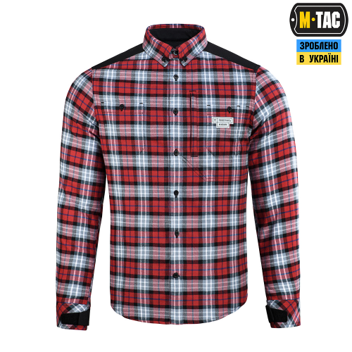 M-TAC СОРОЧКА REDNECK COTTON SHIRT ПОВЕРНИСЬ ЖИВИМ RED