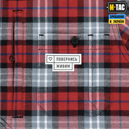 M-TAC СОРОЧКА REDNECK COTTON SHIRT ПОВЕРНИСЬ ЖИВИМ RED