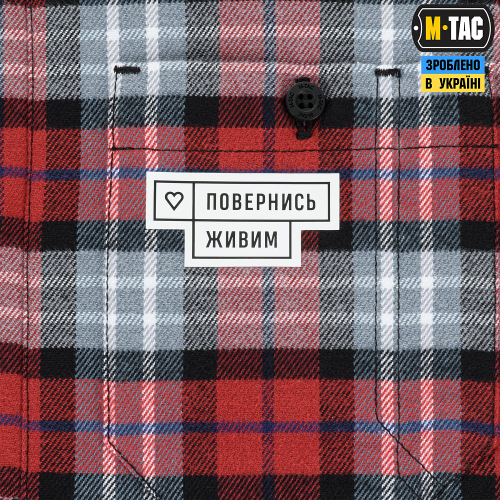 M-TAC СОРОЧКА REDNECK COTTON SHIRT ПОВЕРНИСЬ ЖИВИМ RED