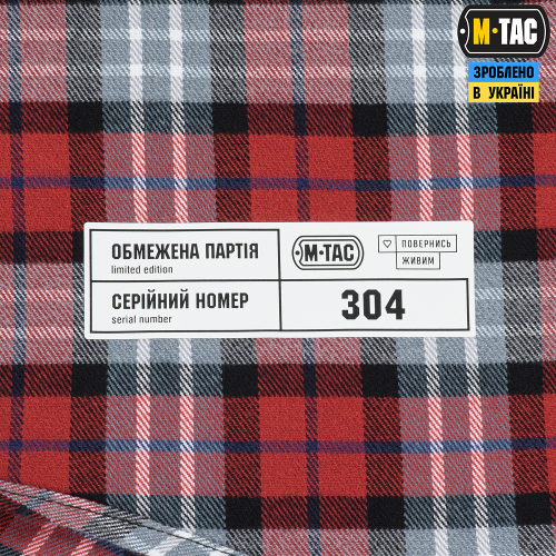 M-TAC СОРОЧКА REDNECK COTTON SHIRT ПОВЕРНИСЬ ЖИВИМ RED